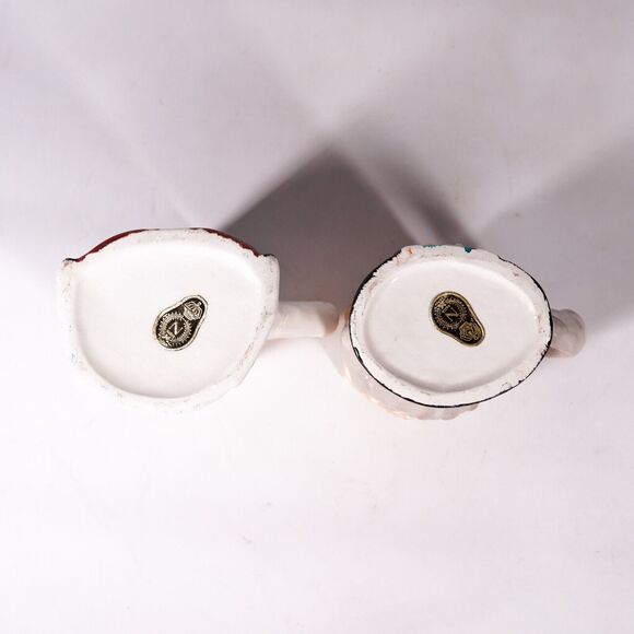 Nasco Japan King Arthur & Queen Guinevere Toby Coffee Mug Tea Cup Vintage Heads - Picture 6 of 8